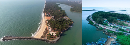 Sand Banks (Vadakara estuary beach) ~ 8.00 km
